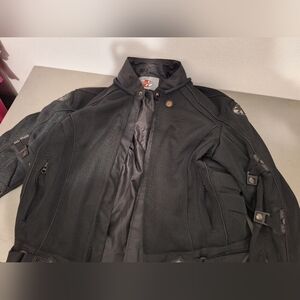 Men's Black Joe Rocket Motorcycle Jacket, Size Large